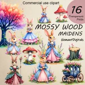 Fairytale Bunny Clipart Cover Page 1