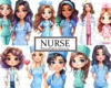 Nurse female clipart