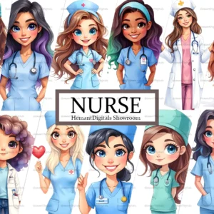 Nurse female clipart