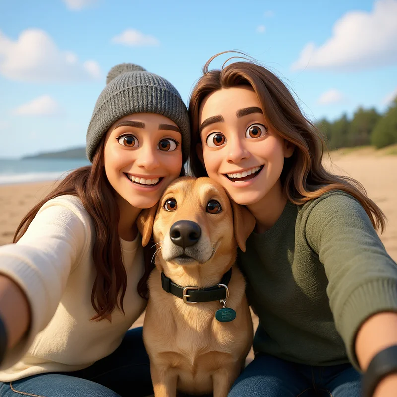 Pixar Style Portrait from Photo, 3D Cartoon Style Portrait, Couple Cartoon Drawing, Pixar Art Style Portrait, Personalized Cartoon Gift 1 pixar style portrait from photo